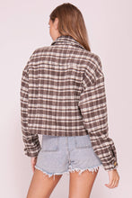 Load image into Gallery viewer, Plaid Button Front Shacket