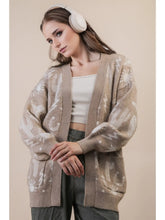 Load image into Gallery viewer, Oversized Western Graphic Knit Sweater Cardigan