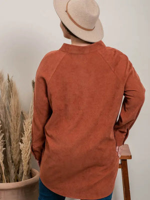Corduroy Top With Pockets