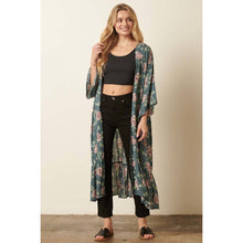 Load image into Gallery viewer, FLOWER PRINT MAXI DUSTER