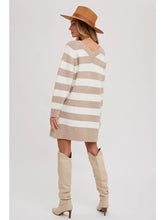 Load image into Gallery viewer, STRIPE SWEATER DRESS