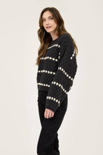 Load image into Gallery viewer, STRIPE OVERSIZED BALLOON SLEEVE KNIT SWEATER