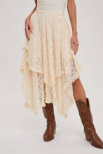 Load image into Gallery viewer, LACE TIER MIDI SKIRT