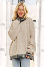 Load image into Gallery viewer, EDGE ACCENT LOOSE FIT SWEATER TOP