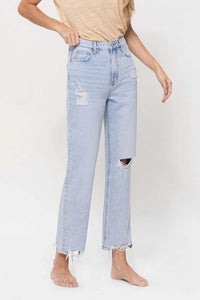 High Rise Vintage Crop Boyfriend Jeans