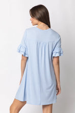 Load image into Gallery viewer, Short Sleeve French Terry Pocket Tee Shirt Dress