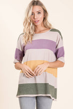 Load image into Gallery viewer, LOOSE FIT BOLD STRIPE TOP