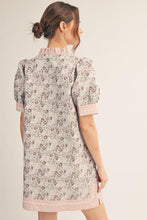 Load image into Gallery viewer, Floral Jacquard Lovely Shift Dress