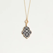 Load image into Gallery viewer, Charlie Pattern Drop Necklace - Ornate Design