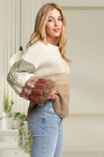 Load image into Gallery viewer, PLUS SIZE PUFF SLEEVE SWEATER TOP