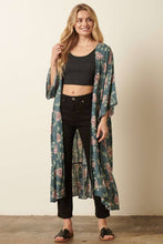 Load image into Gallery viewer, FLOWER PRINT MAXI DUSTER