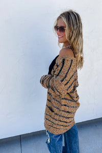 STRIPE MILEY DOT CARDIGAN