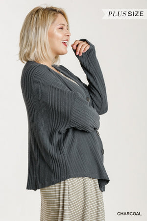 Long Sleeve Button Down Knitted Cardigan