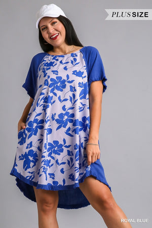 LINE BLEND FLORAL PRINT DRESS