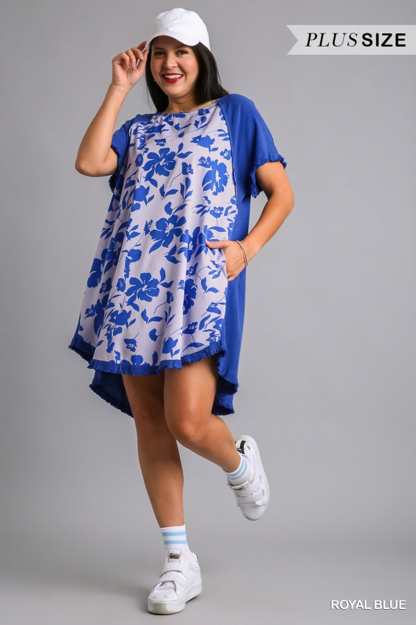 LINE BLEND FLORAL PRINT DRESS