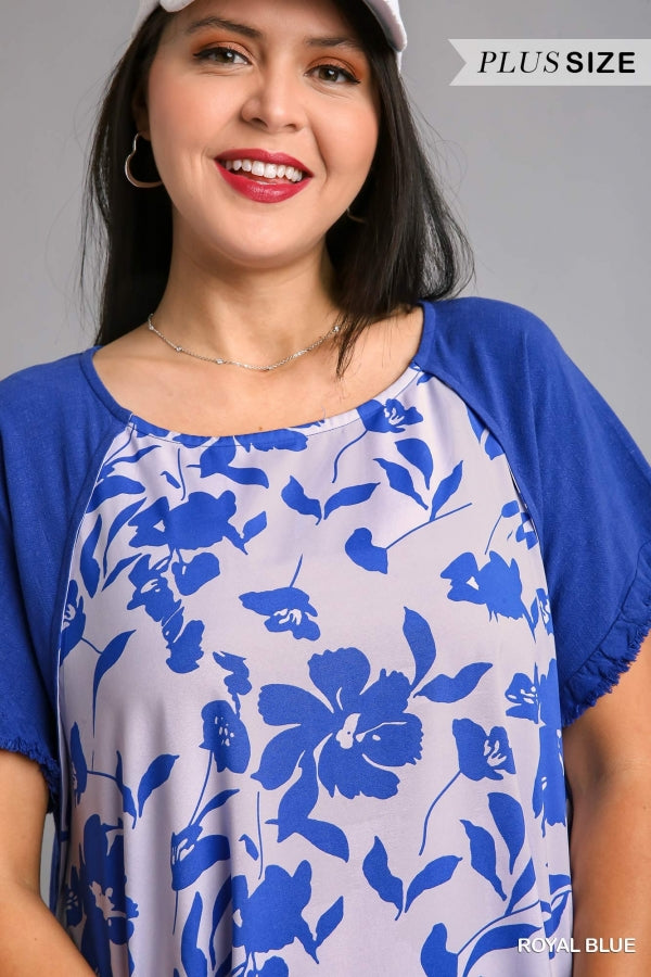 LINE BLEND FLORAL PRINT DRESS