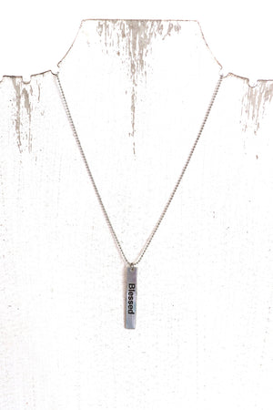 Blessed pendant necklace
