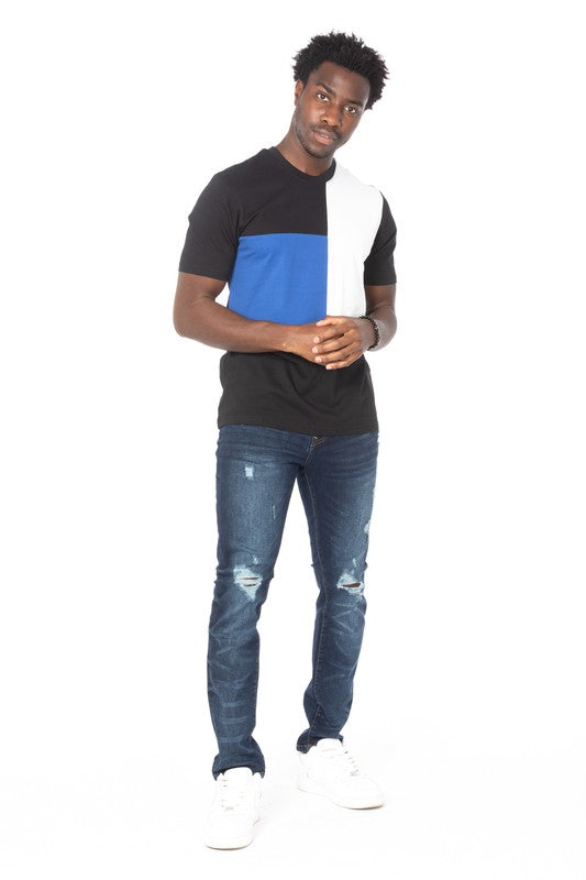 MEN'S SLIM TAPPER RIP JEANS