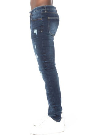 MEN'S SLIM TAPPER RIP JEANS