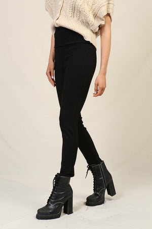 HIGH WAISTED PONTE PANTS