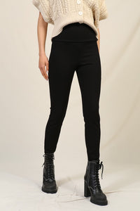 HIGH WAISTED PONTE PANTS