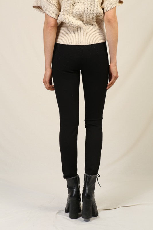 HIGH WAISTED PONTE PANTS
