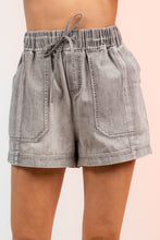 Load image into Gallery viewer, High Waisted Denim Mini Shorts w/ Pockets