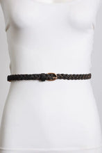 Load image into Gallery viewer, Faux Leather Skinny Braided Belt