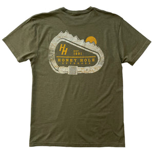 SHORT SLEEVE - CARABINER- HEATHER ARMY