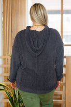 Load image into Gallery viewer, Cozy Does It Hoodie in Charcoal