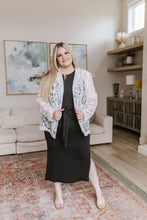 Load image into Gallery viewer, Out on the Town Tie Detail Midi Dress in Charcoal