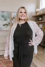 Load image into Gallery viewer, Out on the Town Tie Detail Midi Dress in Charcoal