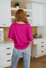 Load image into Gallery viewer, Tied Up With a Bow Top in Magenta