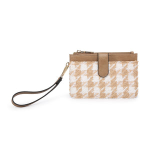 Pearl Houndstooth Wallet Clutch