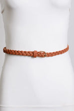 Load image into Gallery viewer, Faux Leather Skinny Braided Belt