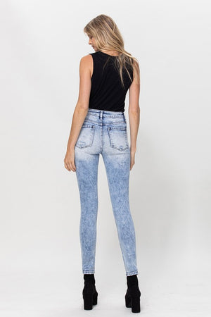 CRYSTAL LAKE HIGH RISE ANKLE SKINNY