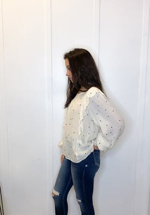 POLKA DOT BLOUSE