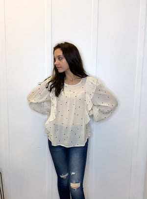 POLKA DOT BLOUSE