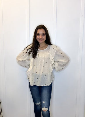 POLKA DOT BLOUSE