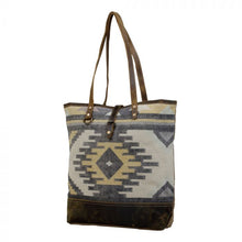 Load image into Gallery viewer, YELLOW PATCHY TOTE BAG