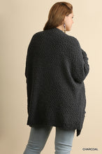 Load image into Gallery viewer, Open Front Oversized Cardigan Sweater with Pockets