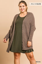 Load image into Gallery viewer, Open Front Oversized Cardigan Sweater with Pockets