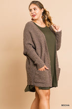 Load image into Gallery viewer, Open Front Oversized Cardigan Sweater with Pockets